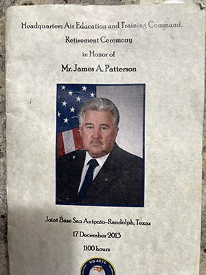 From his retirement ceremony Randolph, Texas